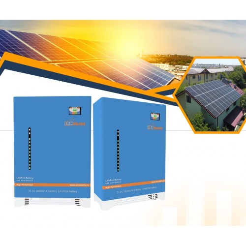 Pachet Acumulatori Blue Power fotovoltaice 30kWh Low Voltage Ecosolaris LifePo4